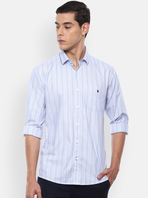 

Louis Philippe Sport Men Blue Slim Fit Striped Casual Shirt