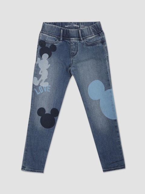 

GAP Girls Blue Disney Mickey Mouse Printed Jeggings