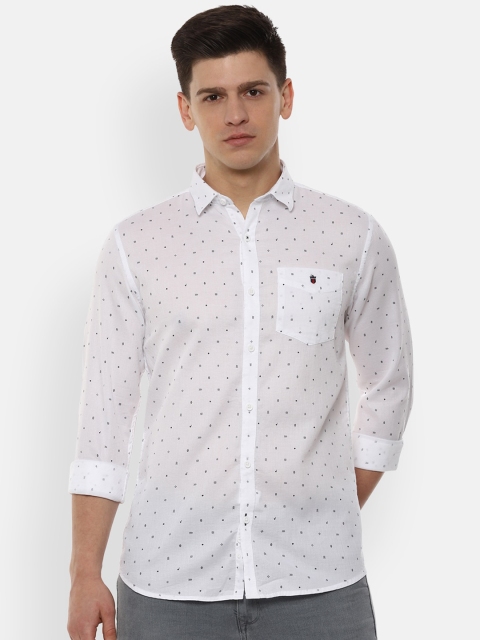 

Louis Philippe Sport Men White & Black Slim Fit Printed Casual Shirt