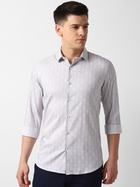 

Louis Philippe Sport Men Grey Slim Fit Self Design Casual Shirt