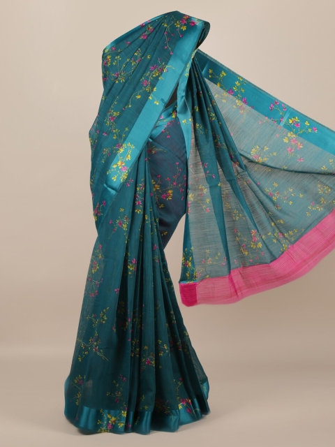 

Pothys Green Woven Design Jute Silk Saree