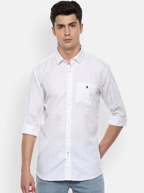 

Louis Philippe Sport Men White Slim Fit Checked Casual Shirt