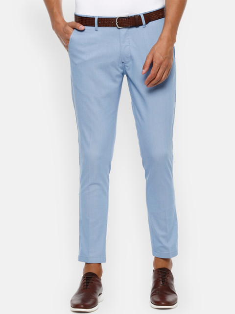 

Louis Philippe Sport Men Blue Slim Fit Solid Regular Trousers