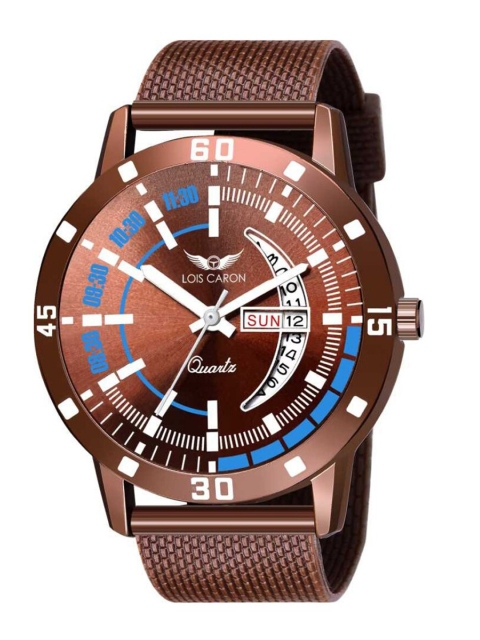 

LOIS CARON Men Brown & Blue Analogue Watch MLC-8176