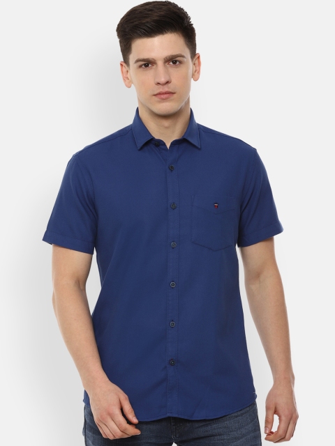 

Louis Philippe Sport Men Blue Slim Fit Solid Casual Shirt