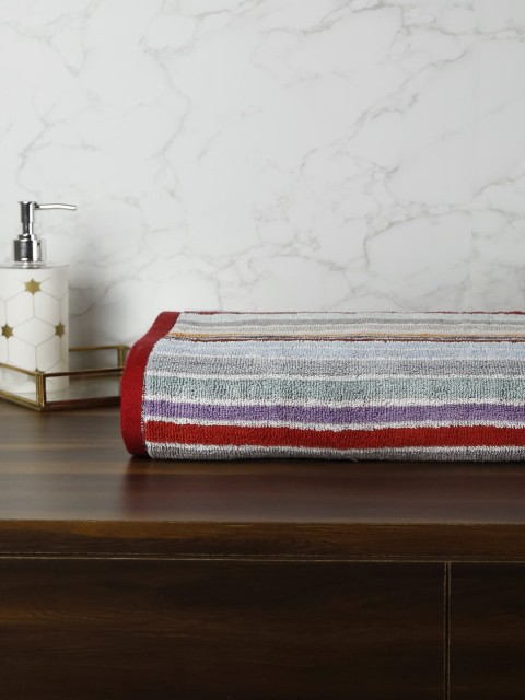 

Trident Red & White Striped 300 GSM Bath Towel