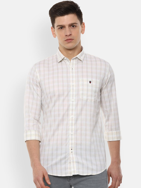 

Louis Philippe Sport Men White Slim Fit Checked Casual Shirt