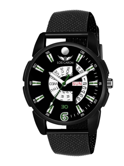 

LOIS CARON Men Black Analogue Watch MLC-8211