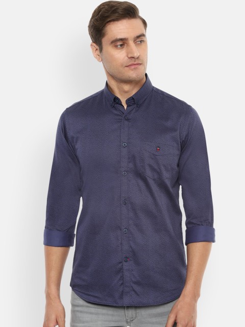 

Louis Philippe Sport Men Navy Blue Slim Fit Printed Casual Shirt