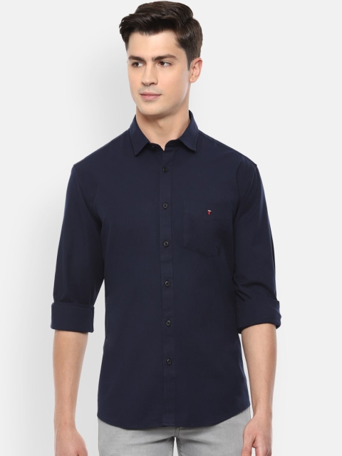 

Louis Philippe Sport Men Navy Blue Slim Fit Solid Casual Shirt