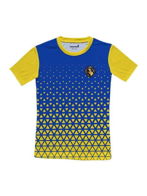 

mezmoda Boys Blue Printed Round Neck T-shirt