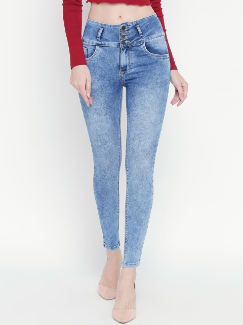 

fungus Women Blue Slim Fit High-Rise Clean Look Jeans