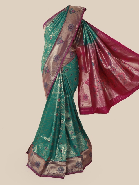 

Pothys Green Woven Design Art Silk Saree
