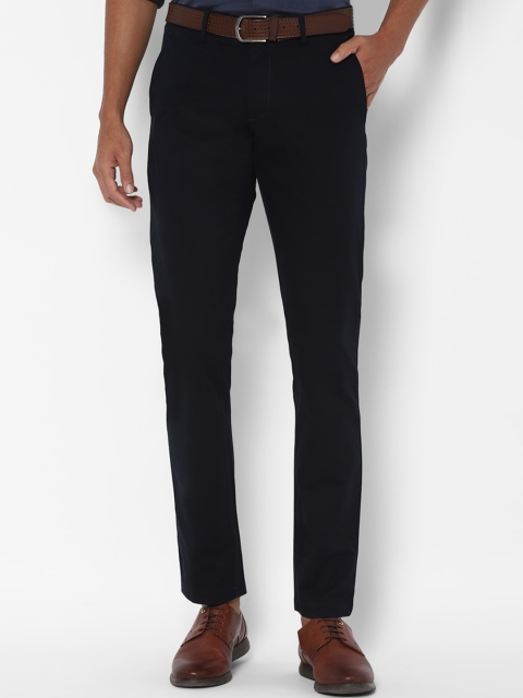 

Allen Solly Men Black Slim Fit Solid Smart Casual Trousers
