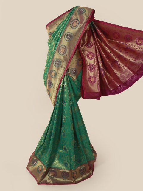 

Pothys Green Woven Design Art Silk Saree