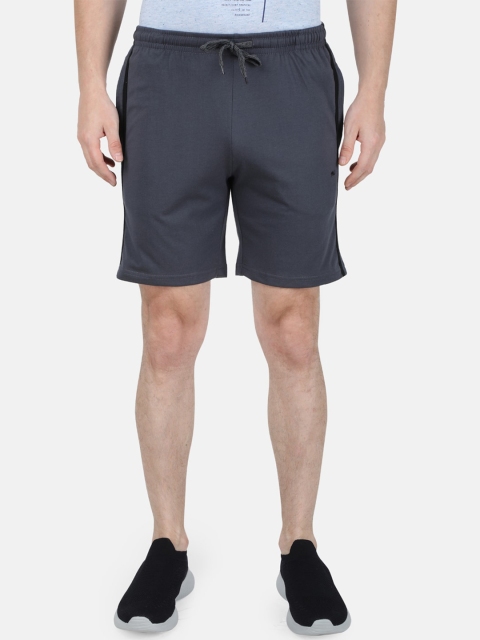 

Monte Carlo Men Charcoal Grey Solid Regular Fit Sports Shorts