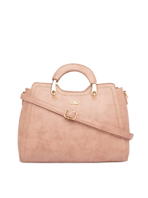 

Globus Nude-Coloured Solid Handheld Bag