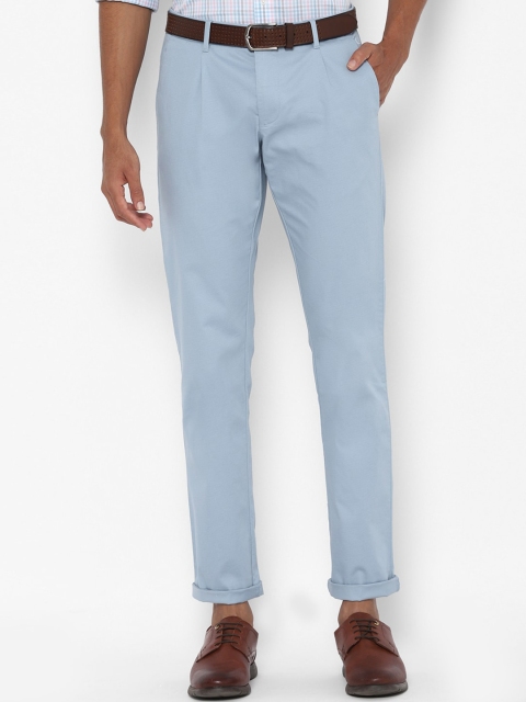 

Allen Solly Men Blue Slim Fit Solid Regular Trousers