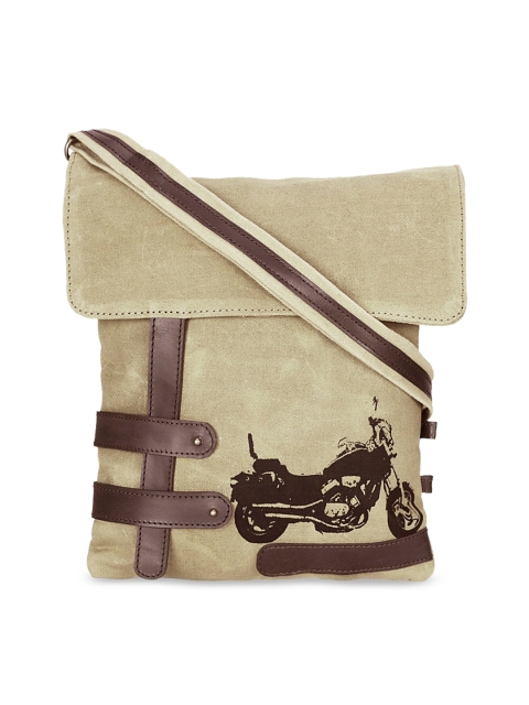

NEUDIS Women Beige & Brown Solid Sling Bag