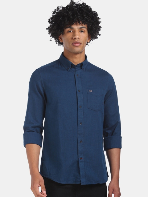 

Arrow Sport Men Blue Regular Fit Solid Casual Shirt