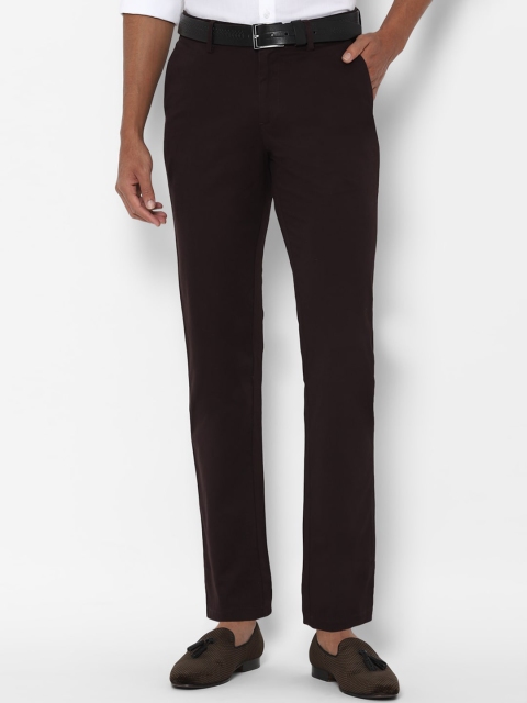 

Allen Solly Men Brown Regular Fit Solid Regular Trousers