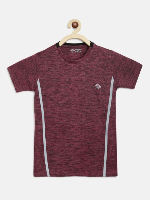 

CHIMPRALA Girls Magenta Solid Round Neck T-shirt
