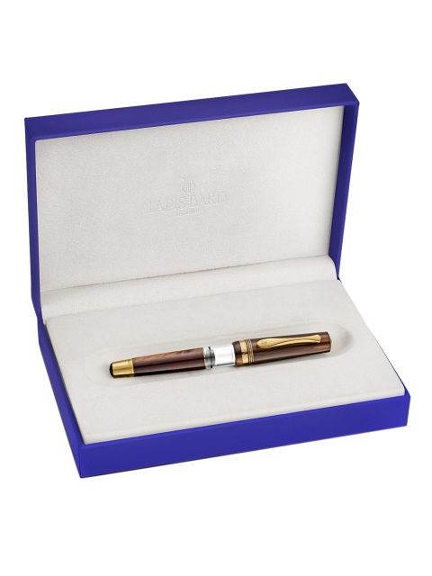 

Lapis Bard Brown & Gold-Toned Emperador Fountain Pen