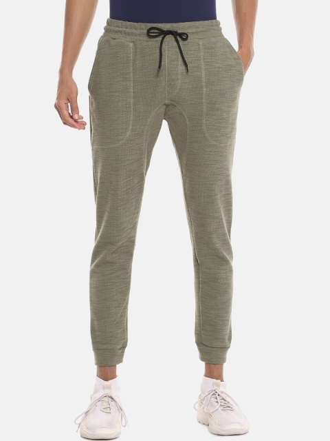 

Campus Sutra Men Olive Green Solid Straight-Fit Joggers