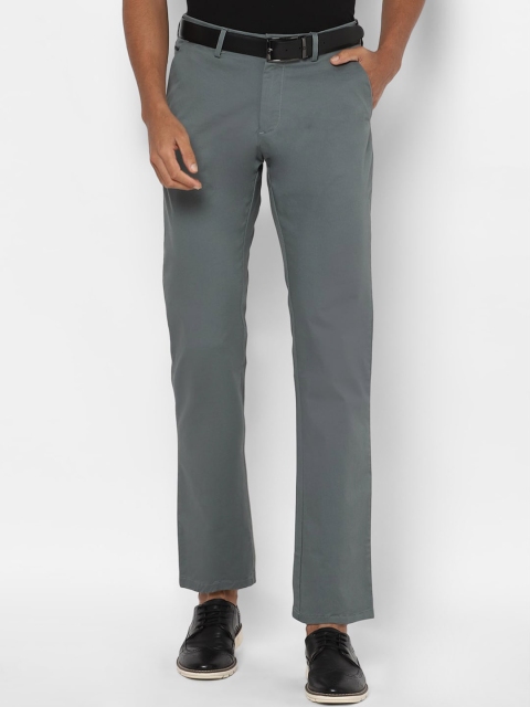 

Allen Solly Men Grey Regular Fit Solid Regular Trousers