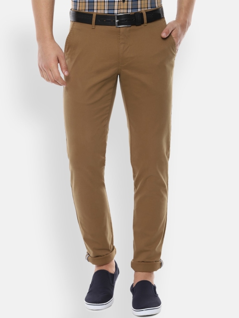 

Van Heusen Sport Men Brown Slim Fit Solid Regular Trousers
