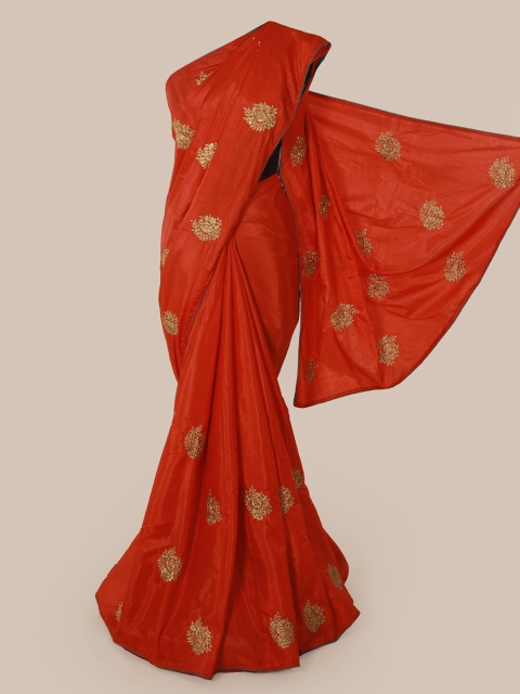 

Pothys Red Woven Design Art Silk Saree