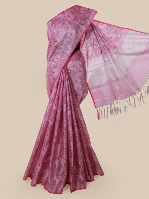 

Pothys Pink Woven Design Tissue Saree
