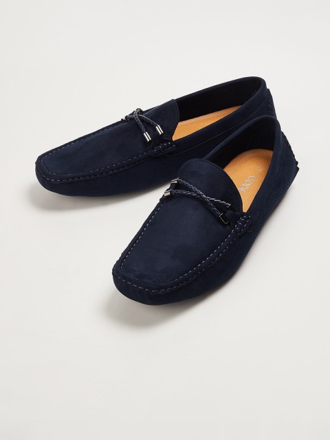 

CODE by Lifestyle Men Navy Blue Solid Formal Loafers