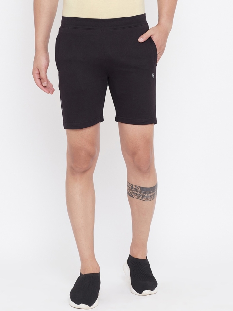 

Okane Men Black Solid Regular Fit Regular Shorts