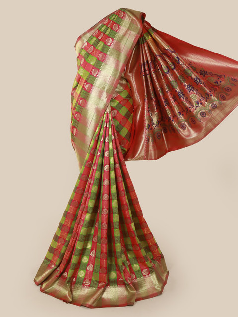 

Pothys Multicoloured Woven Design Art Silk Saree, Multi
