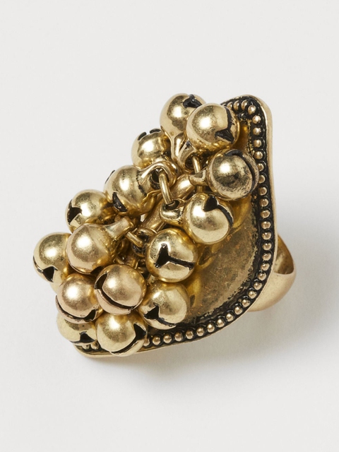 

H&M Woman Gold Large bell-decorated ring