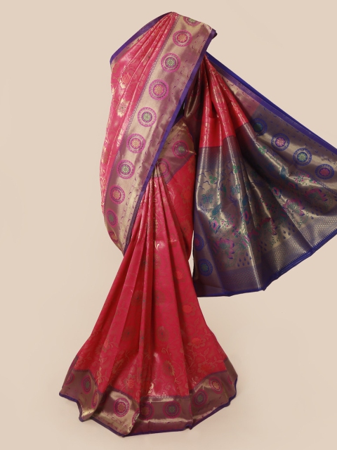 

Pothys Pink Woven Design Banarasi Saree