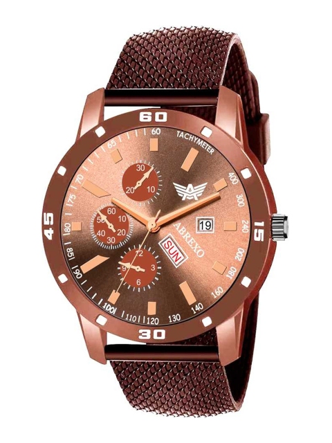 

Abrexo Men Brown Analogue Watch Abx8034