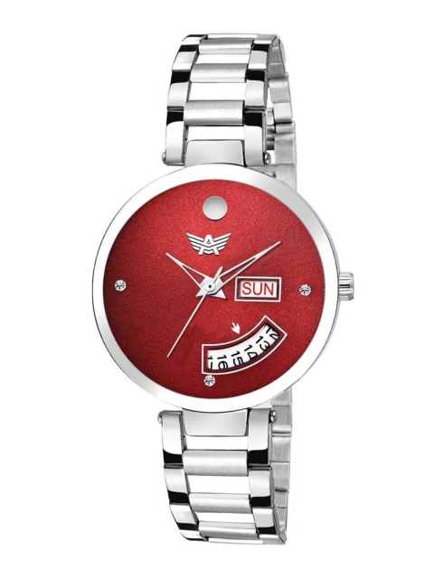

Abrexo Women Red Analogue Watch