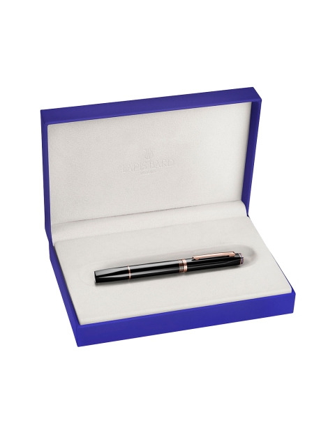 

Lapis Bard Black & Rose-Gold Toned Solid Fountain Pen
