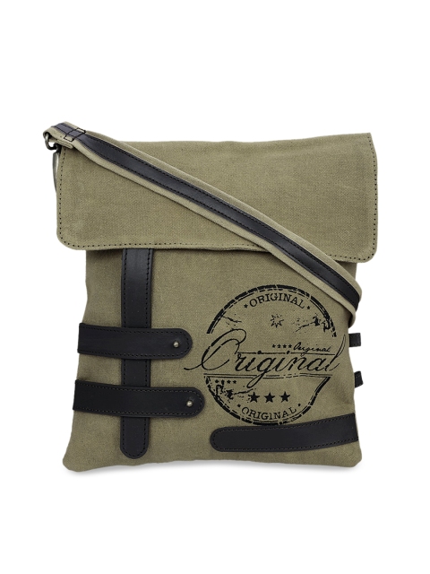 

NEUDIS Women Olive Green Printed Sling Bag