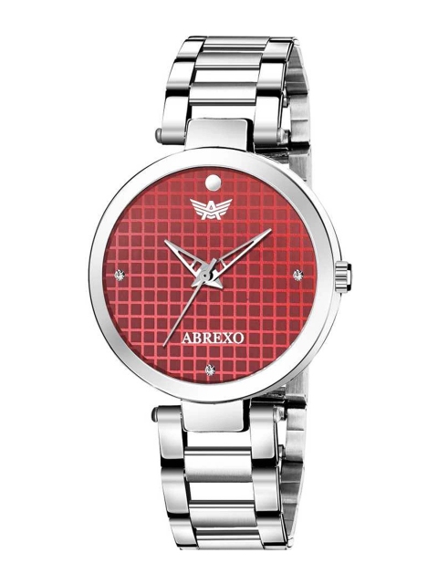 

Abrexo Women Red Analogue Watch