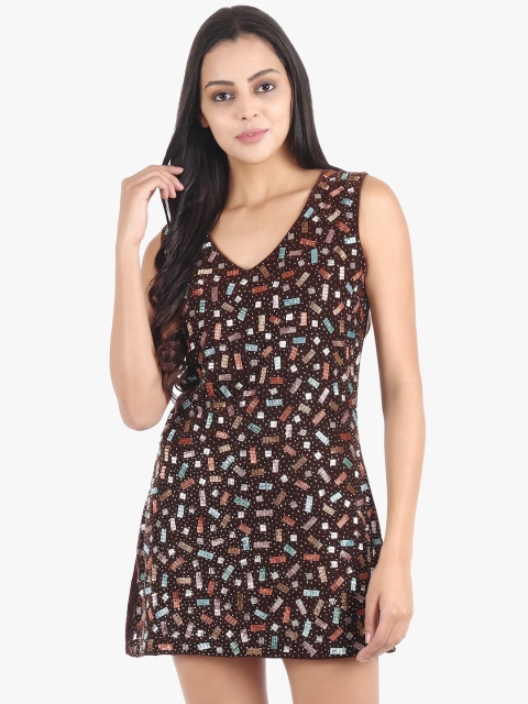 

Diwaah Women Multicoloured Printed A-Line Dress, Multi