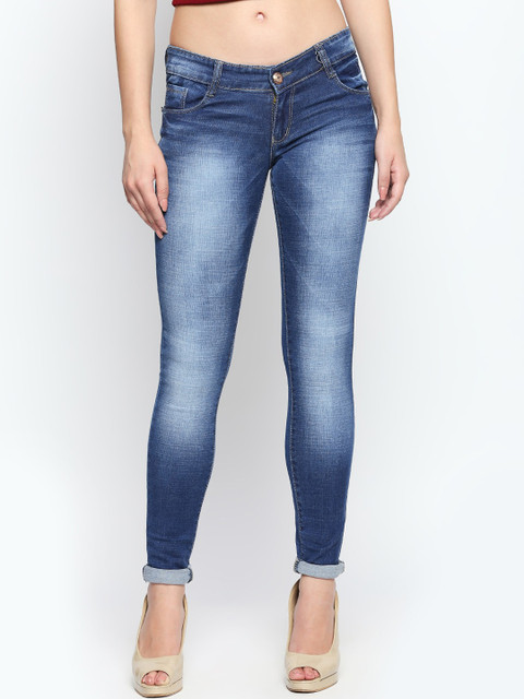 

fungus Women Blue Slim Fit High-Rise Clean Look Jeans