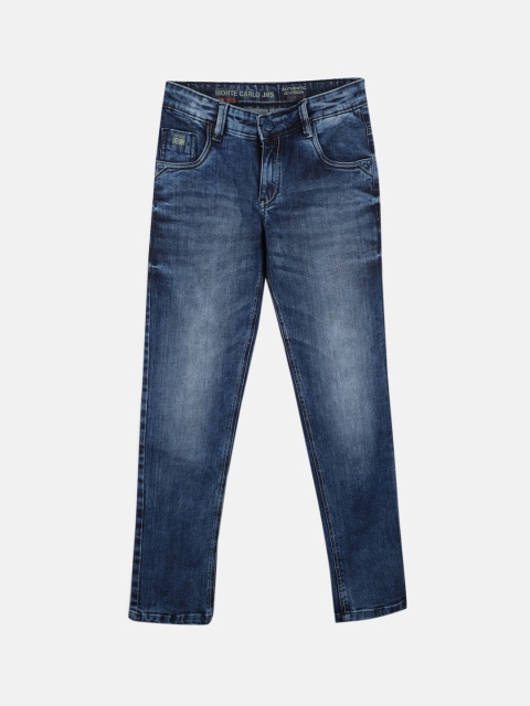 

Monte Carlo Boys Blue Regular Fit Mid-Rise Clean Look Jeans
