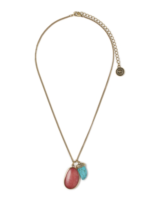 

H&M Women Gold-Toned & Red Stone-Pendant Necklace