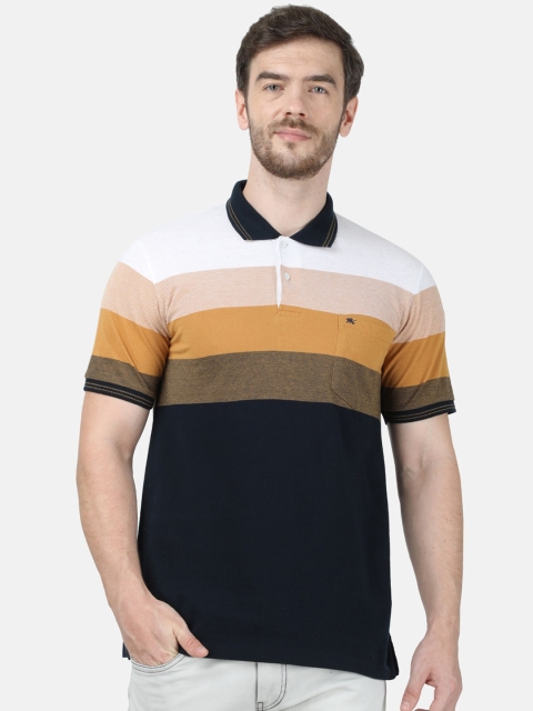 

Monte Carlo Men Black Colourblocked Polo Collar T-shirt