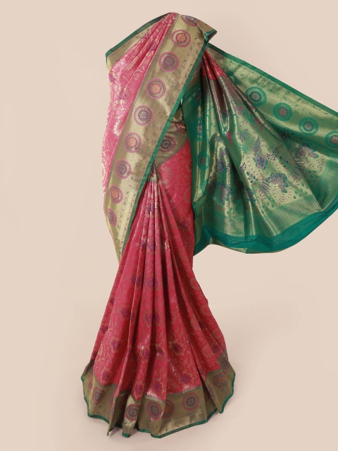

Pothys Pink Woven Design Art Silk Saree