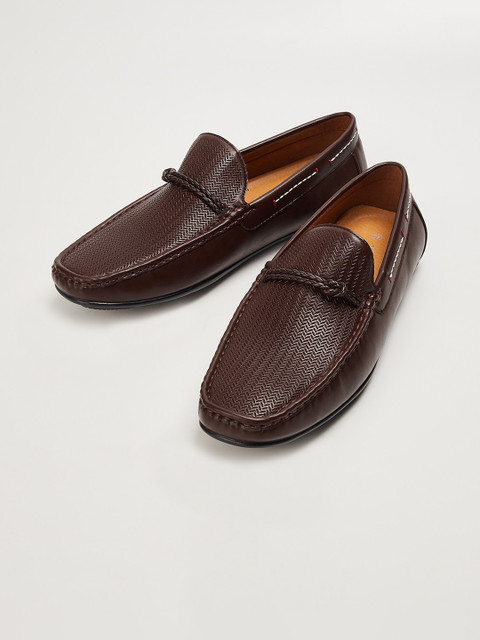 

CODE by Lifestyle Men Brown Textured Formal Loafers