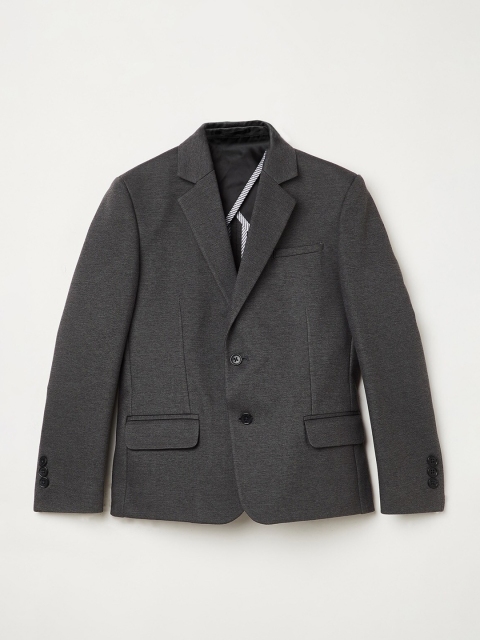 

Fame Forever by Lifestyle Boys Charcoal Grey Solid Single-Breasted Formal Blazer